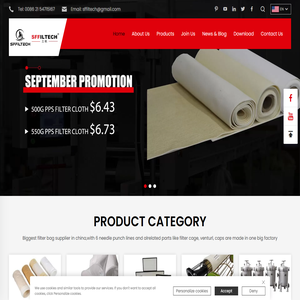 Filter bag, Dust collector filter bag, Dust filter bags, Filter sleeve Manufacturer -